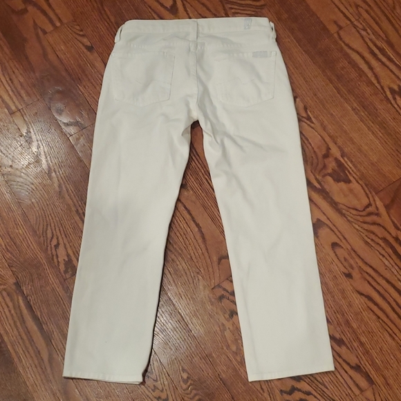 7 For All Mankind White Jeans, Sz 24 - Picture 4 of 6